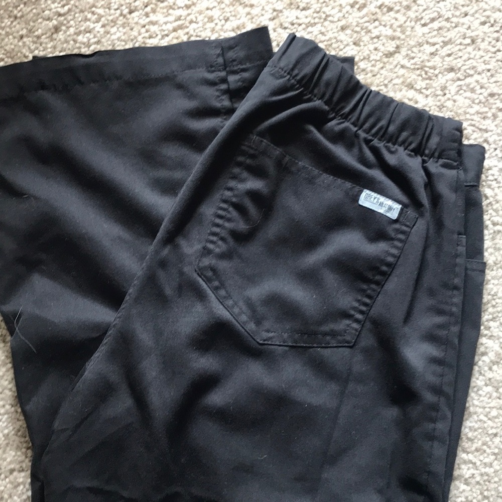 GREYS ANATOMY Black Scrub Bottoms
